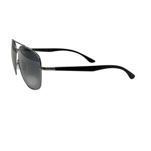 Ray Ban RB 3683 004/78 56 15 135 3P aviator sunglasses double bridge gun metal
